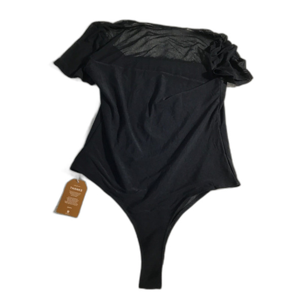 Reoria Black Square Neck Bodysuit XL - Picture 6 of 9